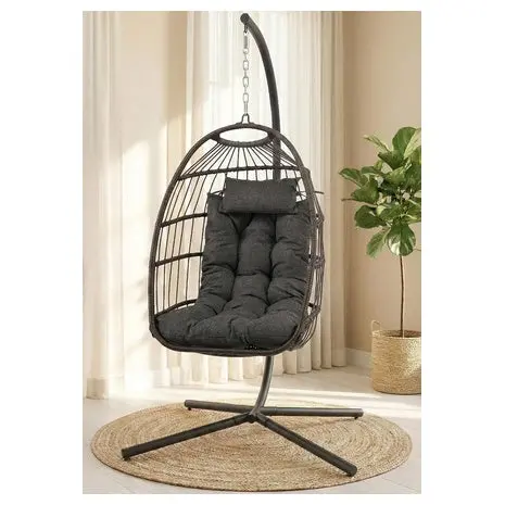 Hanging Egg Chair With Stand 1
