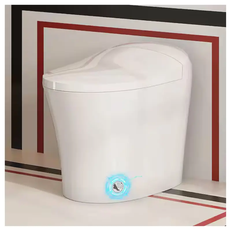 Hanikes 1/1.27 Gpf High Efficiency Dual Flush Elongated Toilet 1