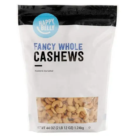 Happy Belly Roasted And Sea Salted Fancy Whole Cashews (2Lbs) 1
