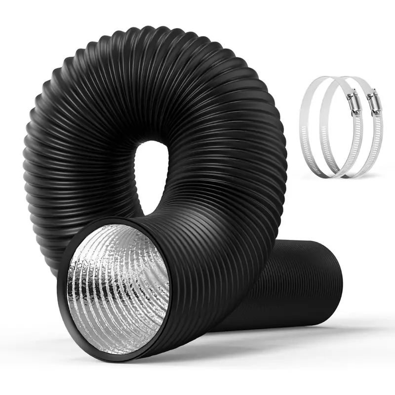 Healsmart 4" 16 Ft Aluminum Dryer Vent Hose 1