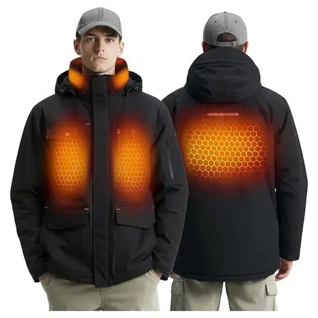 Heated Jacket With Rechargeable Battery 1