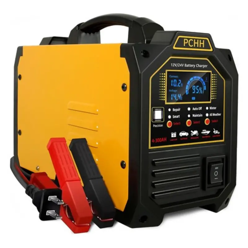 Heavy Duty 12V & 24V Lcd Digital Display Car Battery Charger 1