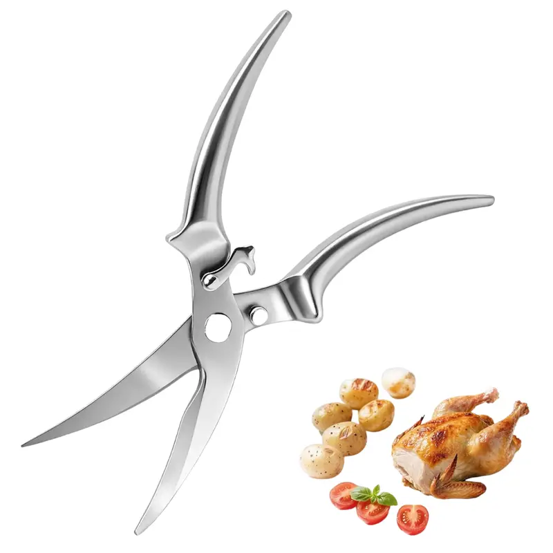 Heavy Duty Stainless Steel Kitchen Scissors With Safety Lock 1