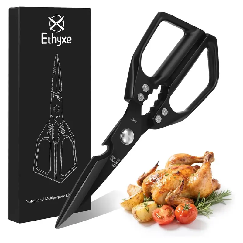 Heavy-Duty Stainless Steel Professional Japanese Kitchen Scissors 1