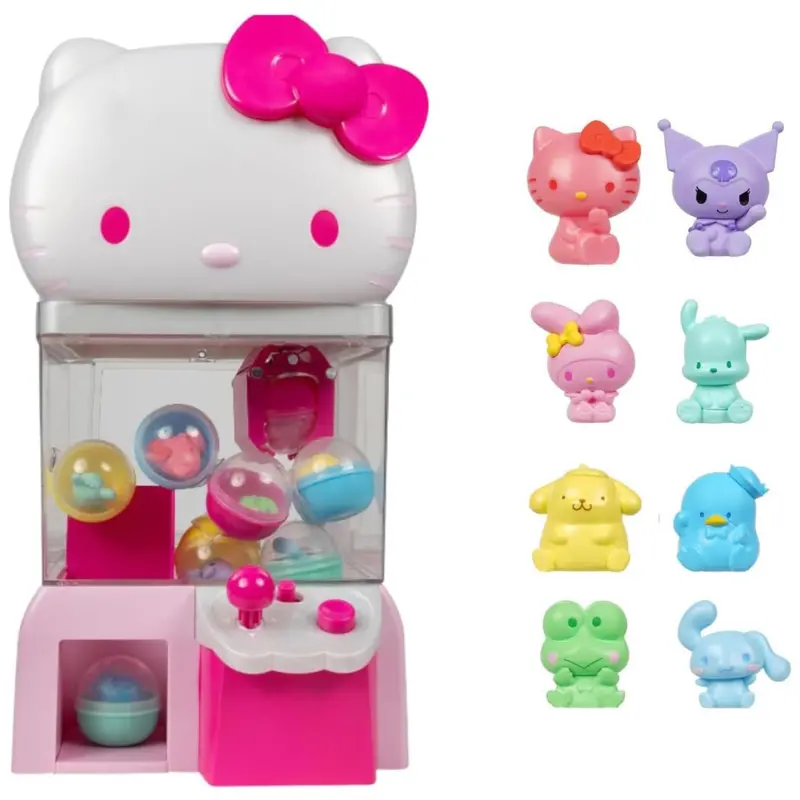 Hello Kitty And Friends 12" Claw Machine With 8 Collectible Mini Figures 1