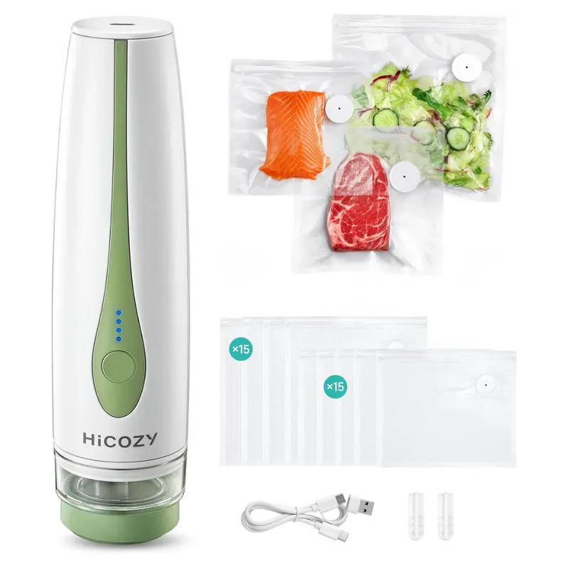 Hicozy Compact Handheld Vacuum Sealer With Bags 1