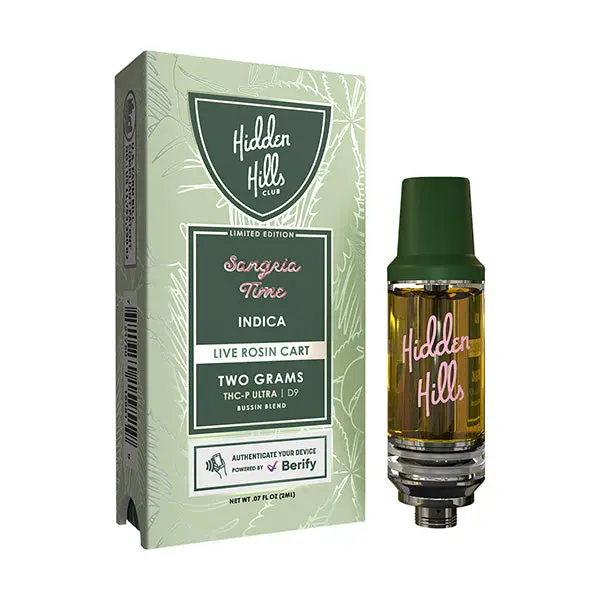Hiden Hils Bussin Blend Disposable D(9) Live Rosin (Cart) 2Gm 1