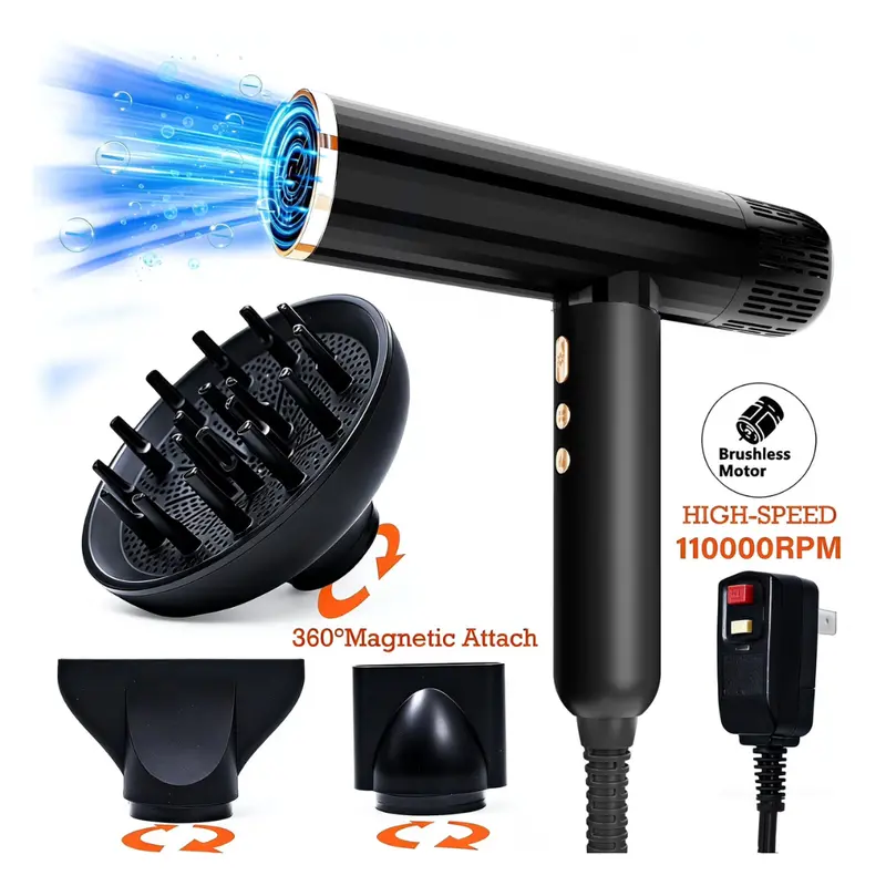 High Speed 110000Rpm Ionic Hair Dryer 1