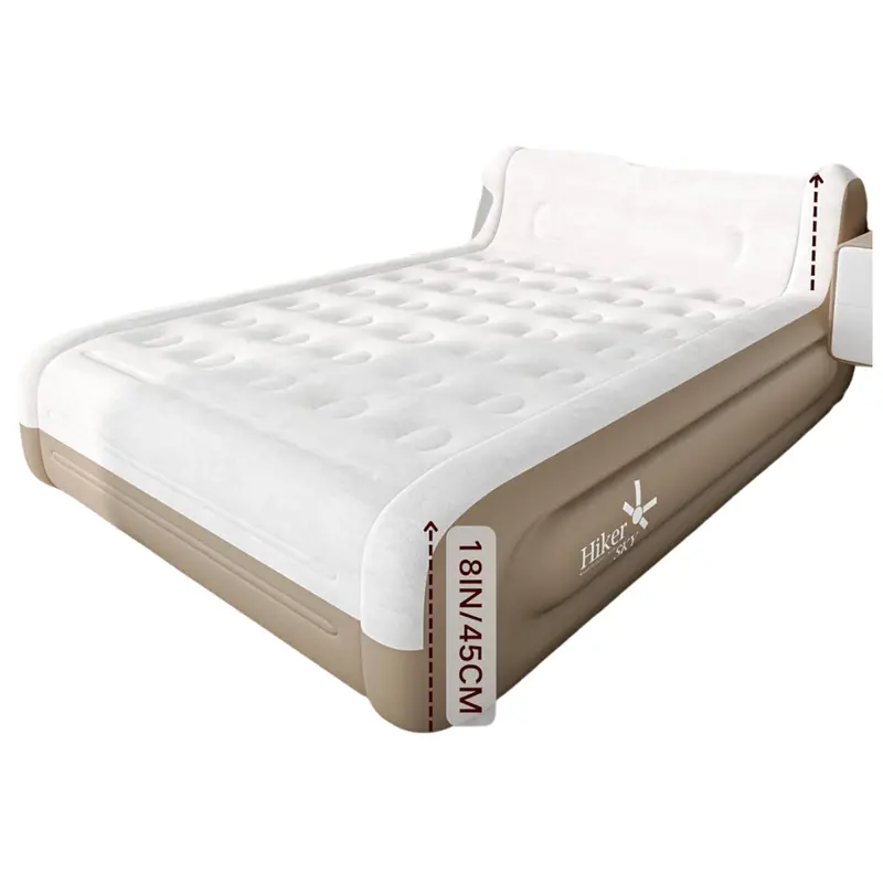 Hikersky Queen Air Mattress With Built-In Headboard 1
