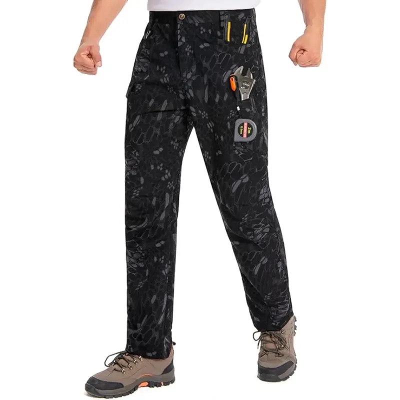 Holure Men's Water Resistant Ripstop Tactical Cargo Pants 1