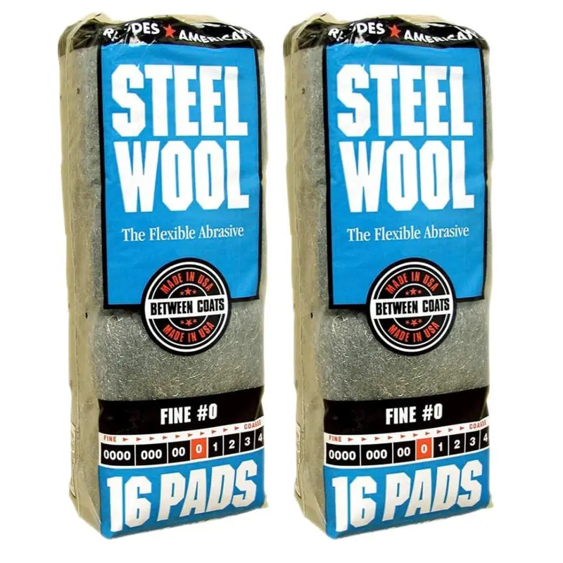 Homax 16 Pad Fine Grade #0, Rhodes American Steel Wool 1