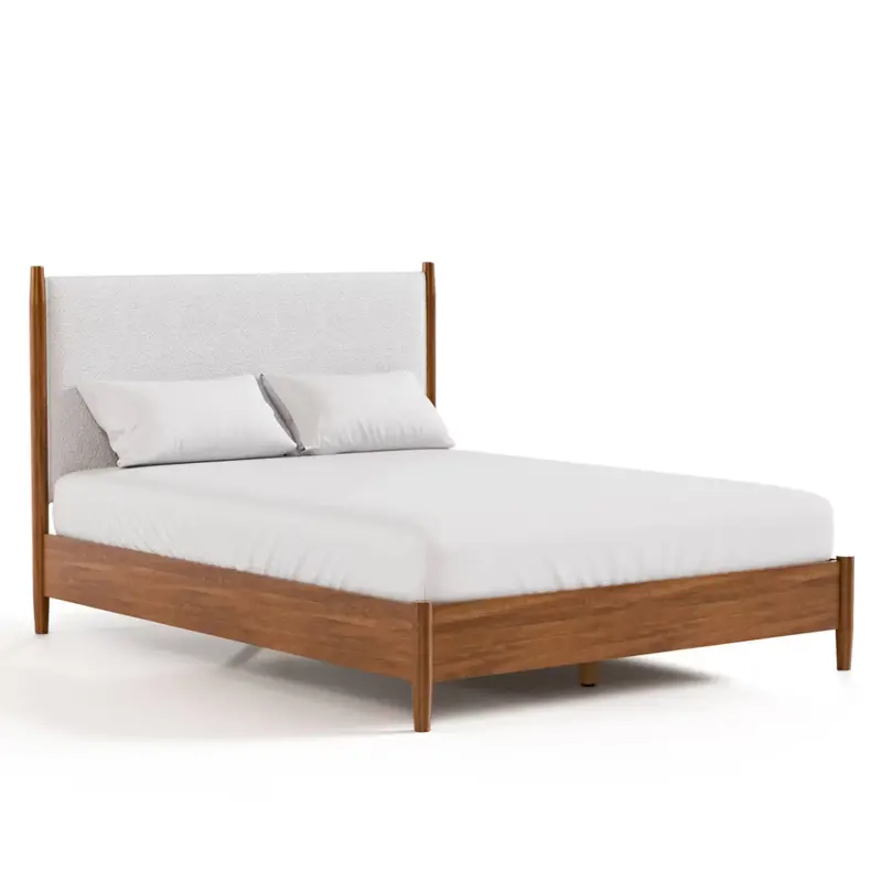 Homes:Inside + Out King Riverstone Mid-Century Modern Platform Bed 1
