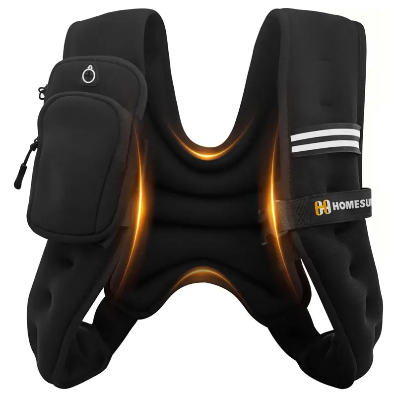 Homesure Adjustable 5-30 Lb Weight Vest W/ Reflective Strips 1