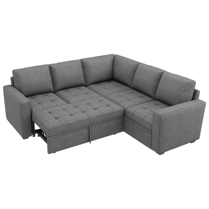 Honbay Modular Sectional Sleeper Sofa With Pull Out Bed 1