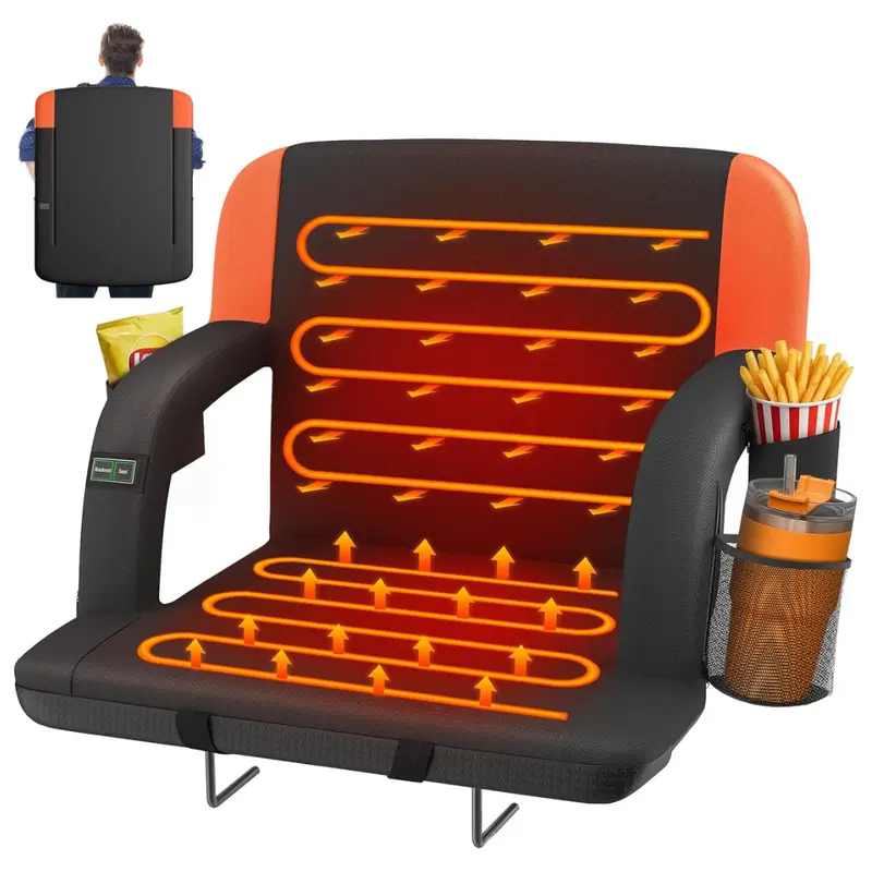 Hoperan 25" Dual-Sided Heated Stadium Seats 1