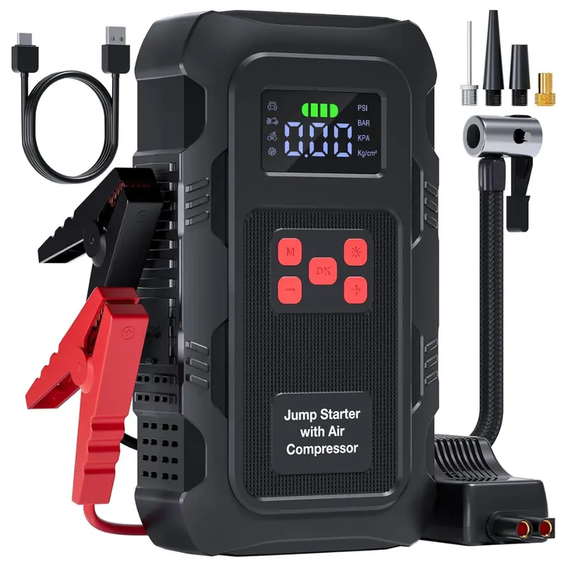 Hpbs 5000A Jump Starter With 150 Psi Air Compressor 1