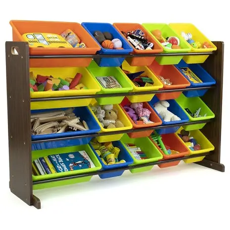 Humble Crew Extra-Large Toy Organizer With 20 Plastic Bins 1