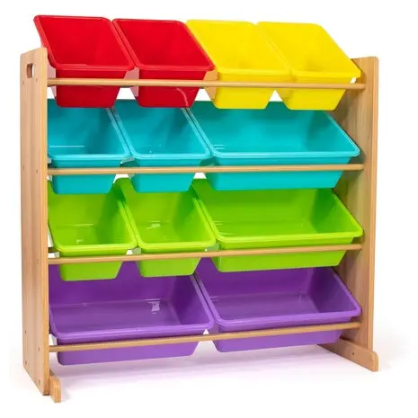 Humble Crew Kids Toy Storage Organizer With 12 Plastic Bins 1