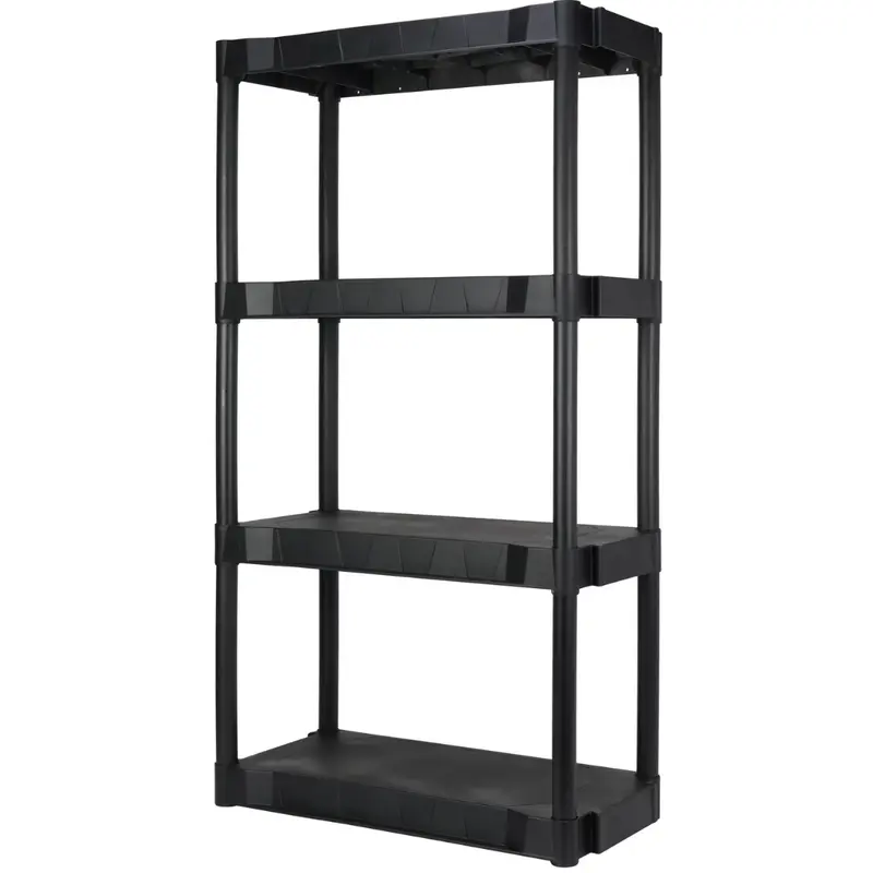 Hyper Tough 4 Shelf Plastic Garage Shelves 1