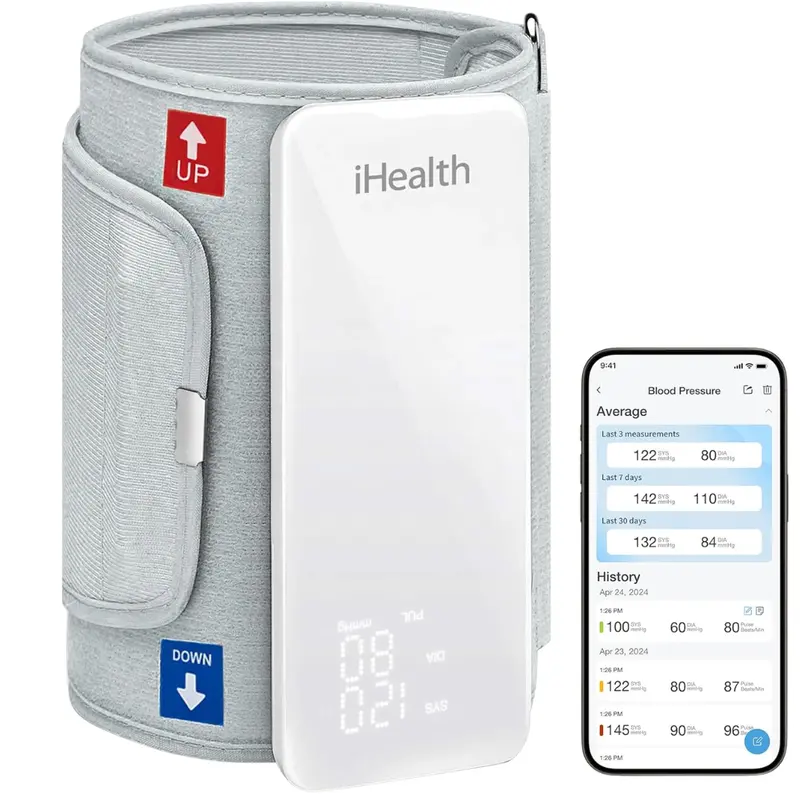 Ihealth Neo Bluetooth Upper Arm Cuff Blood Pressure Monitor 1