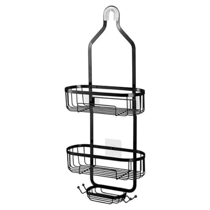Innovatronic Over Head Bathroom Hanging Shower Organizer With Hooks 1