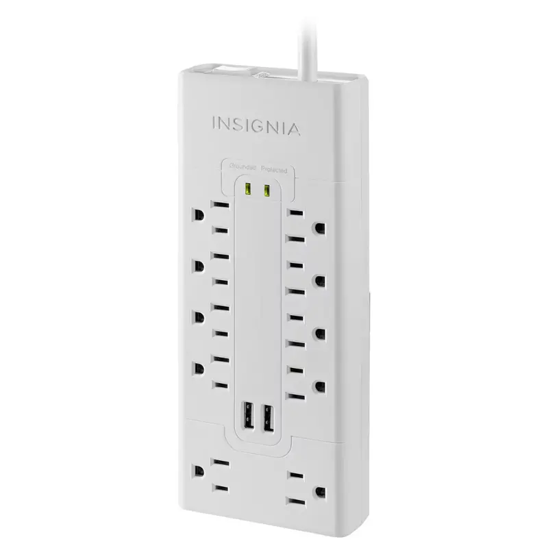 Insignia 10-Outlet Surge Protector With 2 Usb Ports 1