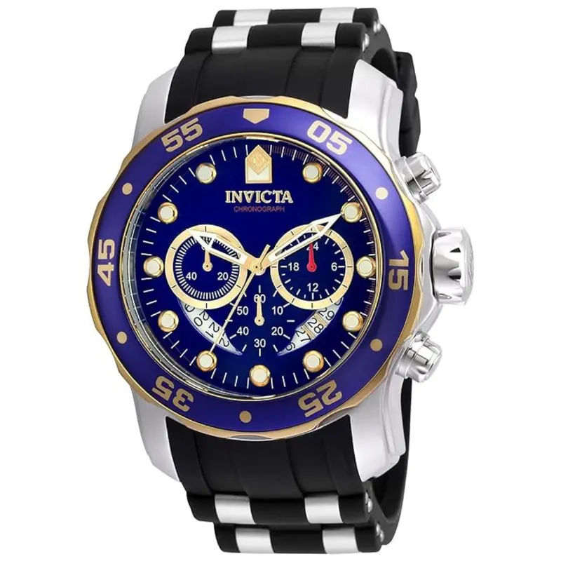 Invicta Men's 'Pro Diver' Quartz Stainless Steel And Silicone Watch 1