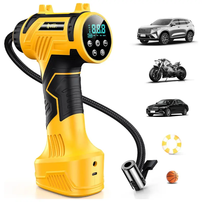 Ipflin 160 Psi Cordless Portable Tire Inflator Air Compressor 1