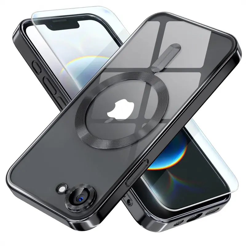 Iphone 16E Magnetic Clear Case With Drop Protection 1
