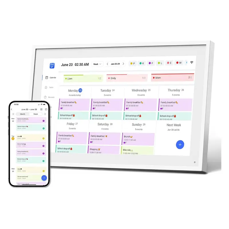 Iyooker 10.1" Smart Digital Calendar Planner & Chore Chart 1
