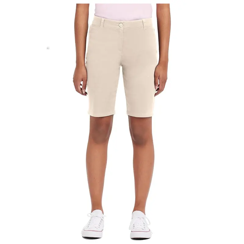 Izod Juniors Uniform Bermuda Shorts With Hook & Eye Closure 1