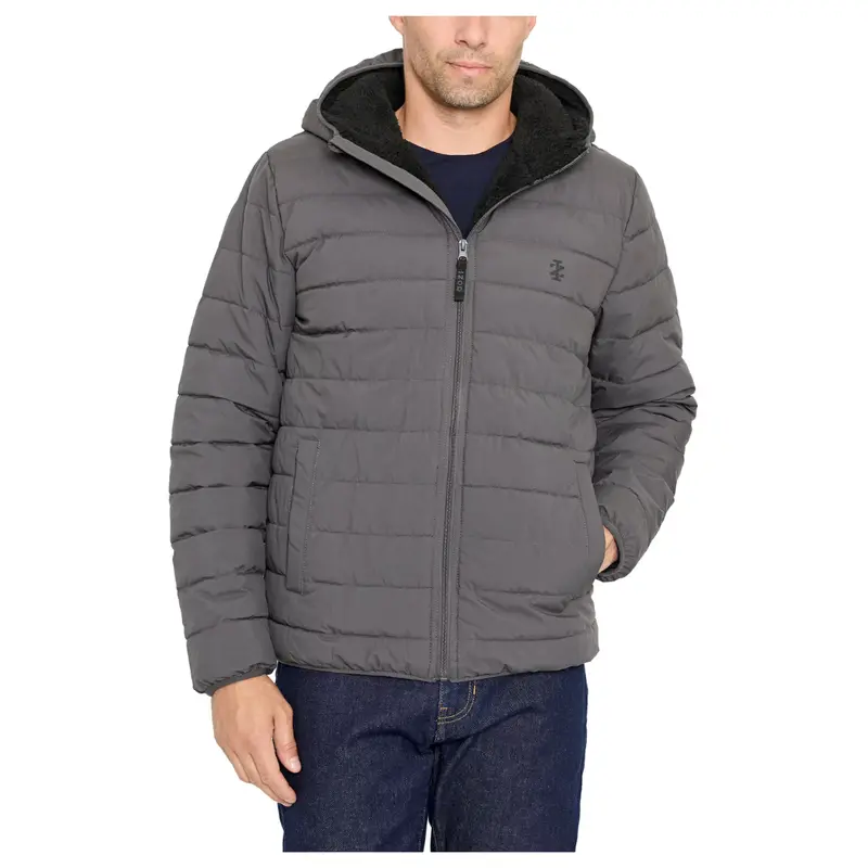 Izod Men's Sherpa Puffer Hooded Jacket (3 Colors) 1