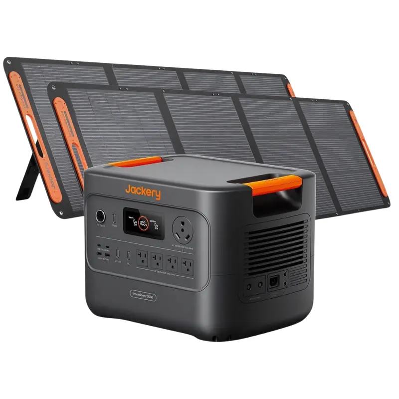 Jackery 3072Wh Portable Power Station Solar Generator W/ 2X 200W Panels 1
