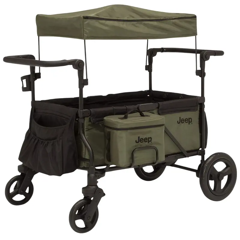 Jeep Deluxe Wrangler Stroller Wagon With Cooler Bag And Organizer 1