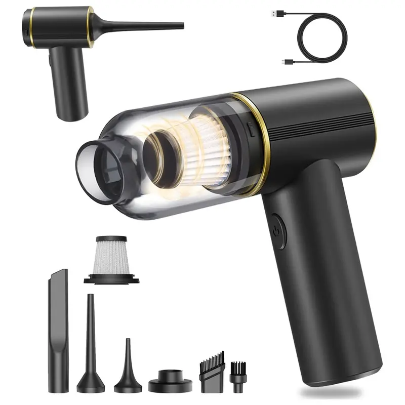 Joneme Handheld Car Vacuum Cleaner & Air Duster W/ Multi-Nozzles 1