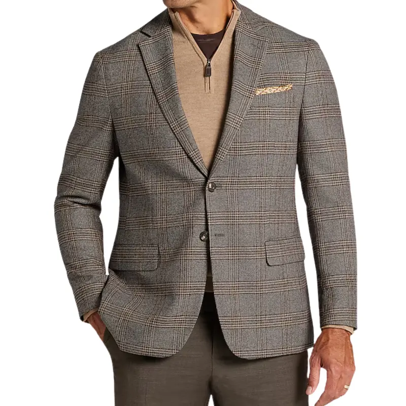 Jos. A. Bank Comfort Stretch Tailored Fit Plaid Sportcoat 1