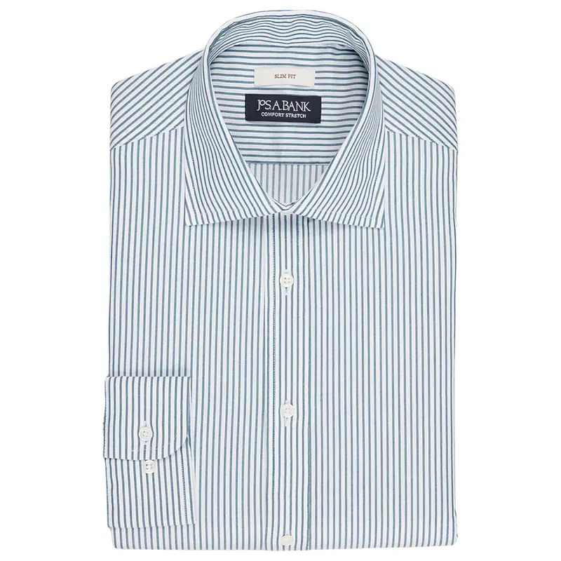 Jos. A. Bank Slim Fit Bengal Stripe Dress Shirt 1