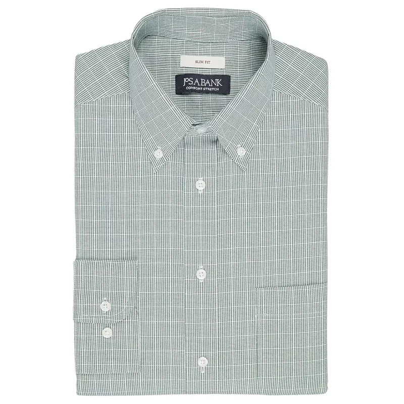 Jos. A. Bank Slim Fit Glenn Plaid Dress Shirt 1