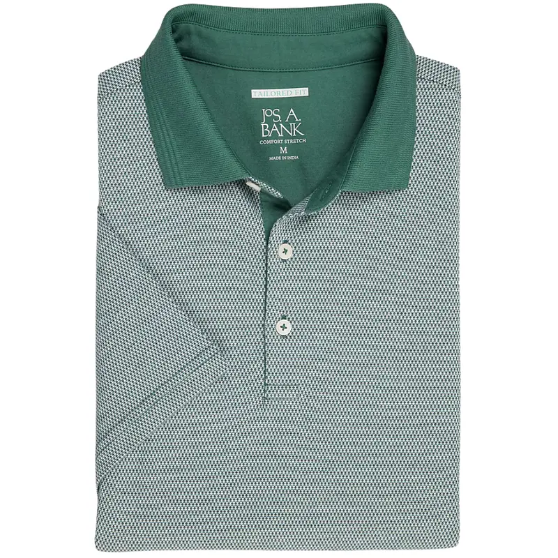 Jos. A. Bank Tailored Fit Jacquard Polo Shirt 1
