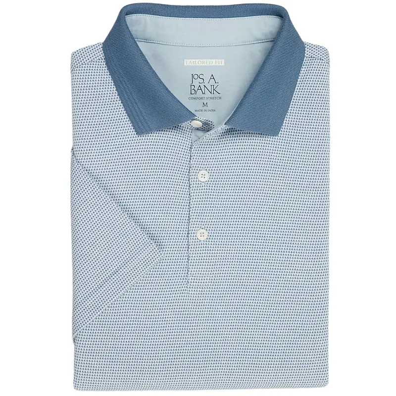 Jos. A. Bank Tailored Fit Jacquard Polo Shirt 1