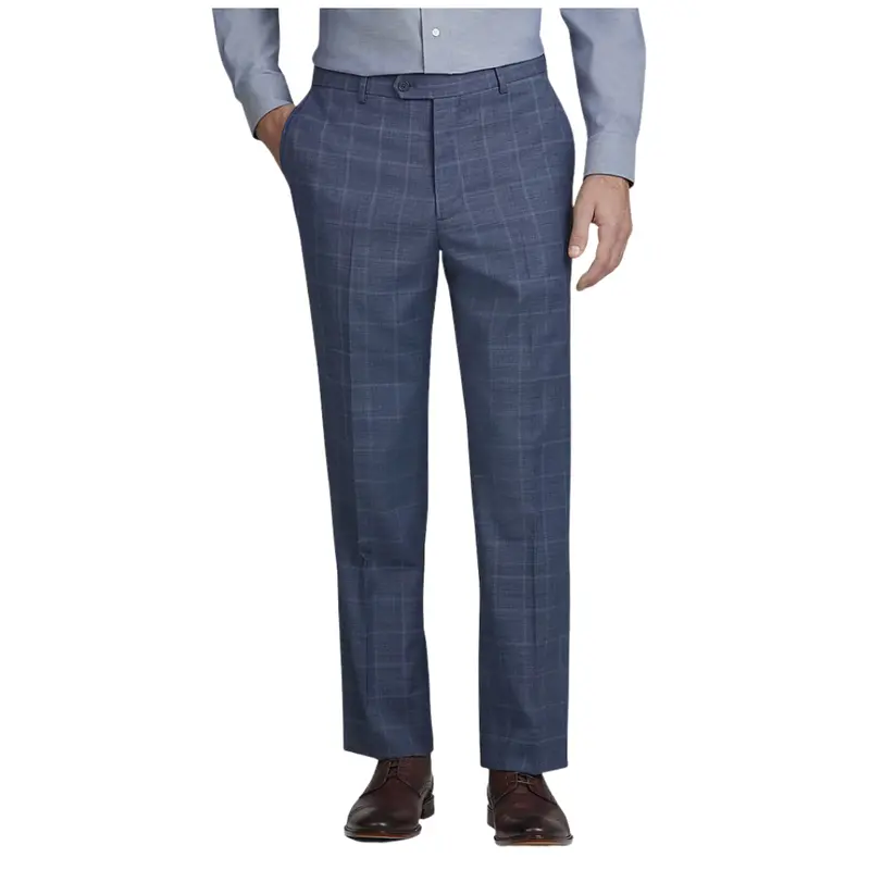 Jos. A. Bank Tailored Fit Windowpane Plaid Suit Wool Blend 1