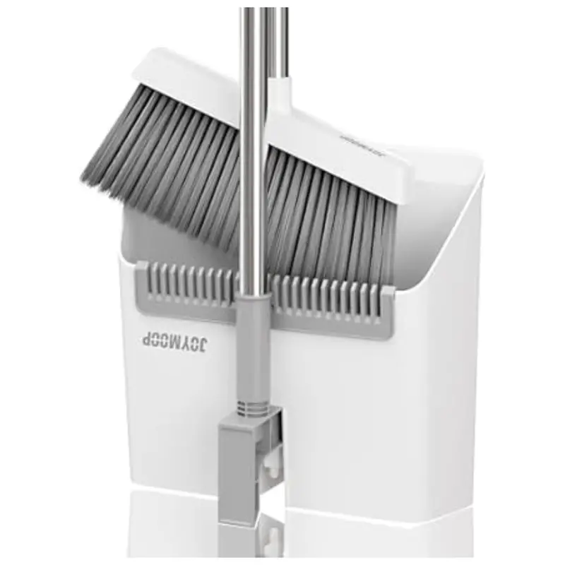 Joymoop White Broom And Dustpan Set 1