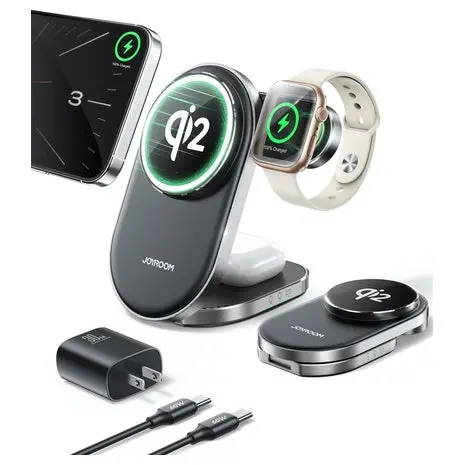 Joyroom Qi2 3-In-1 Wireless Charging Station 1
