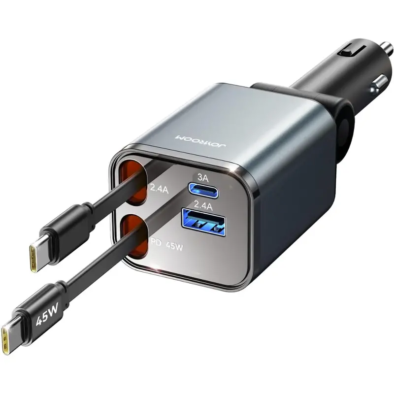 Joyroom Usb-C Retractable Car Charger 84W Car Charger 1