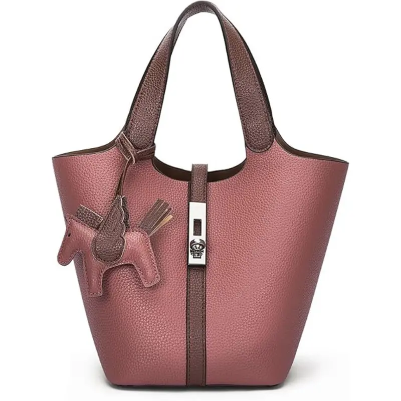 Kadynow Women's Vegan Leather Bucket Purse 1