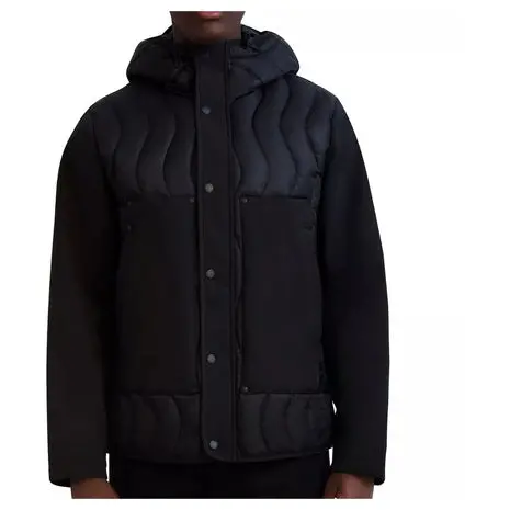 Karl Lagerfeld Paris Men's Mixed Media Mid Weight Puffer Jacket 1