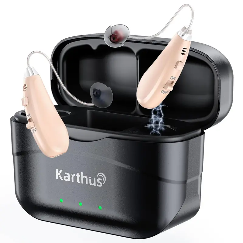 Karthus Rechargeable Hearing Aids With Noise Cancelling & Clear Sound 1