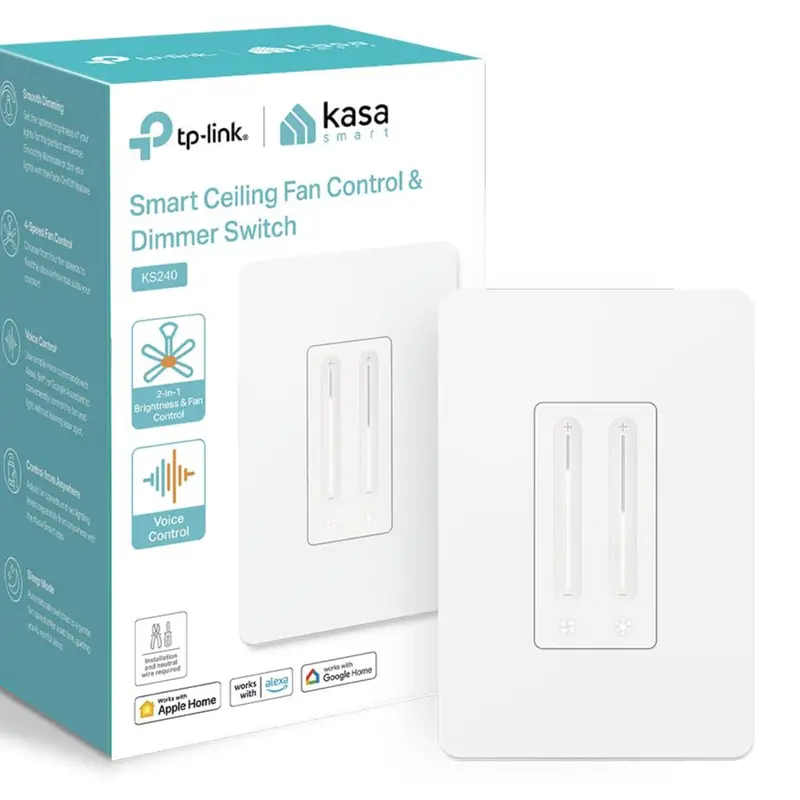 Kasa Smart Ceiling Fan Control & Dimmer Switch 1