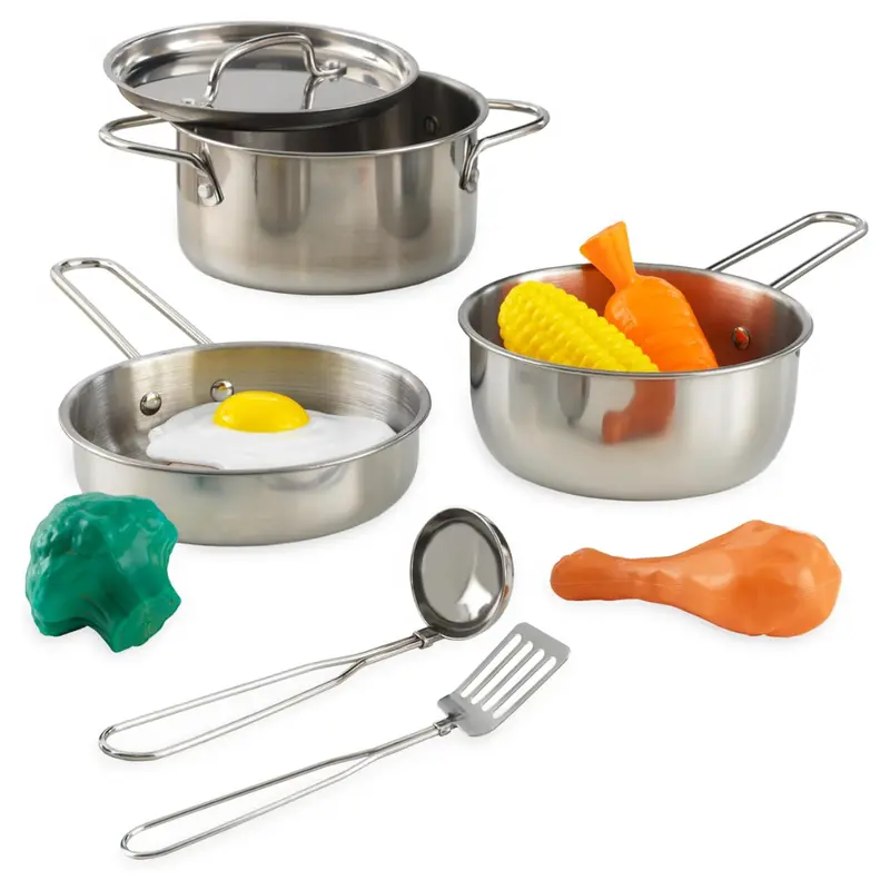Kidkraft Deluxe Cookware Set With Food, Gift For Ages 3+ 1