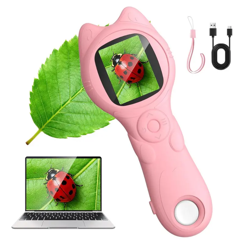 Kids 1080P Portable Digital Mini Handheld Pocket Microscope 1
